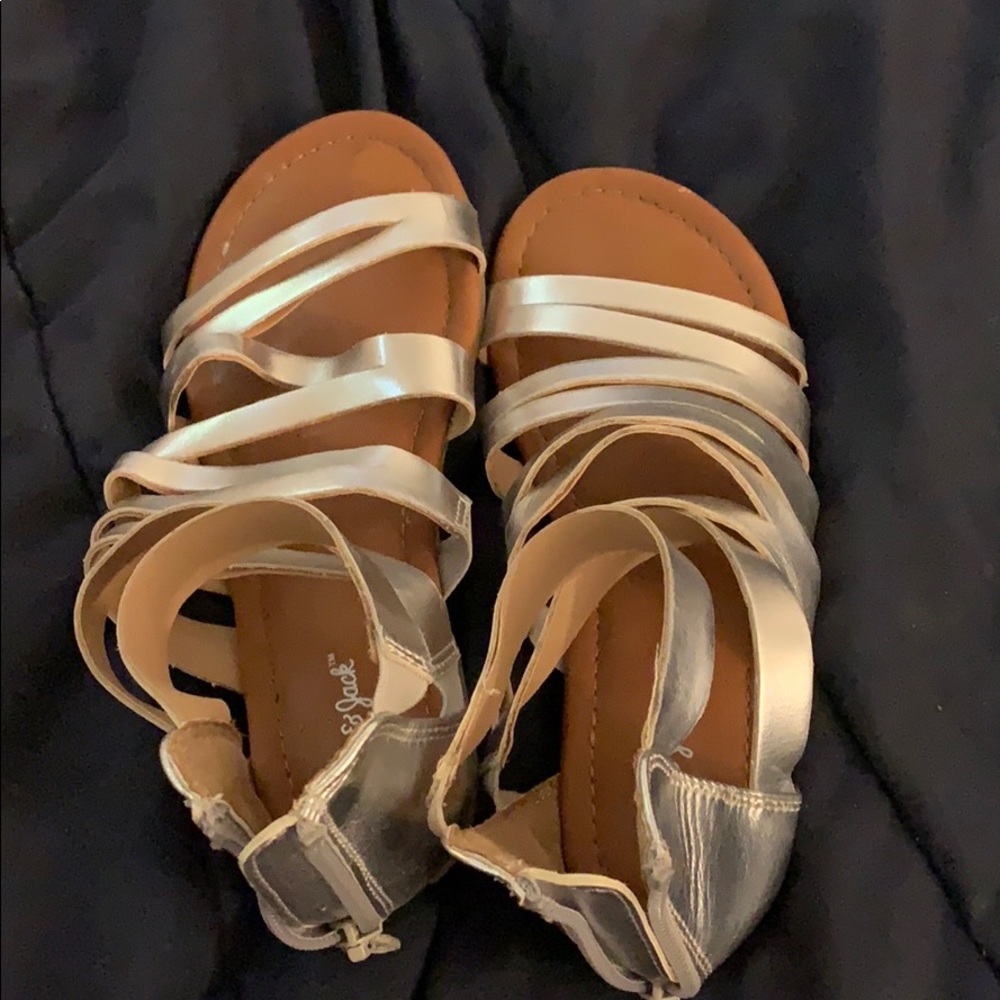 Silver beach or formal wear sandals